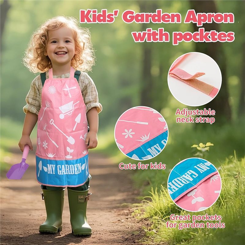Gardening Tools Pink - Zestaw różowych narzędzi ogrodniczych dla dzieci