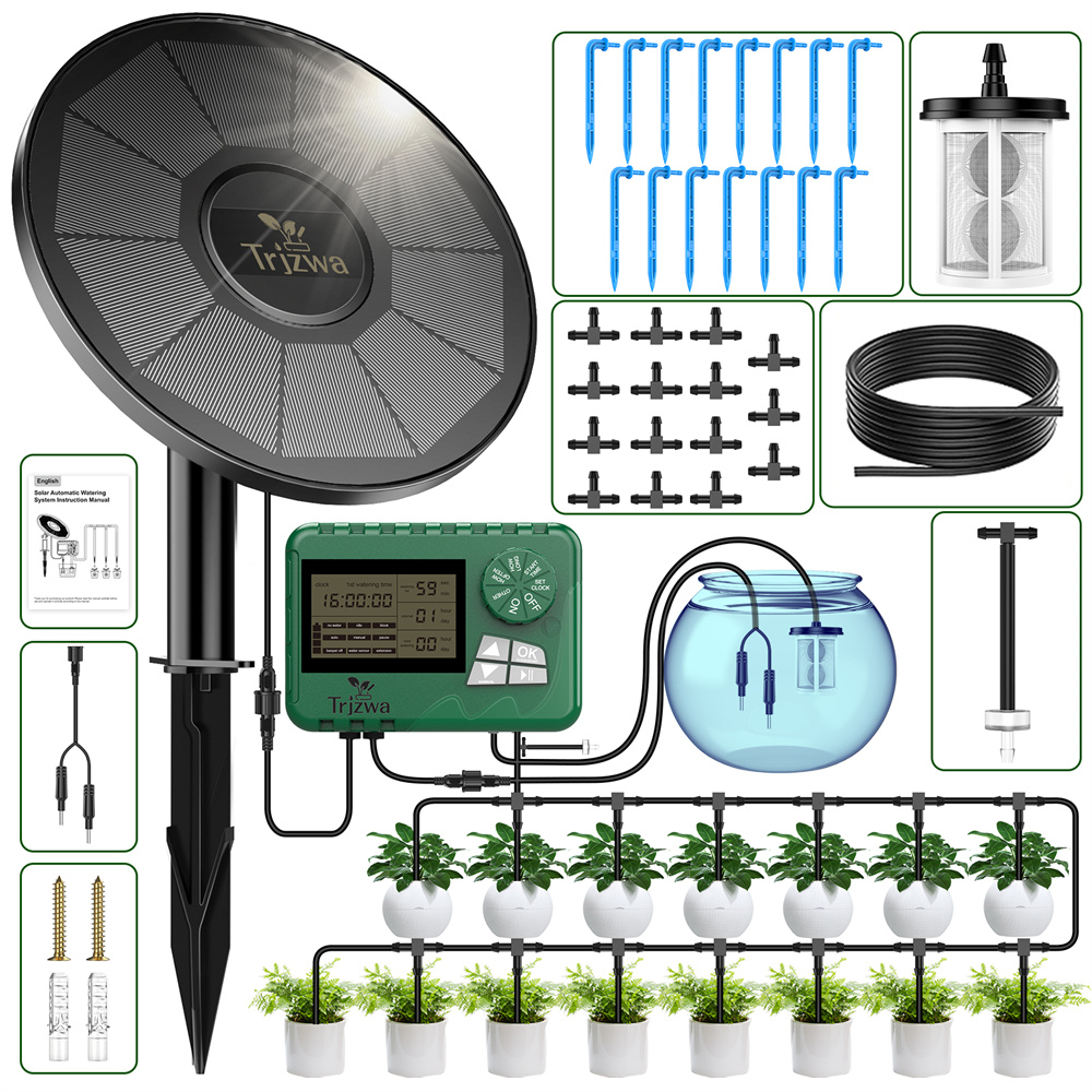 Drip Irrigation Kit - Solarny system nawadniania kropelkowego z inteligentnym