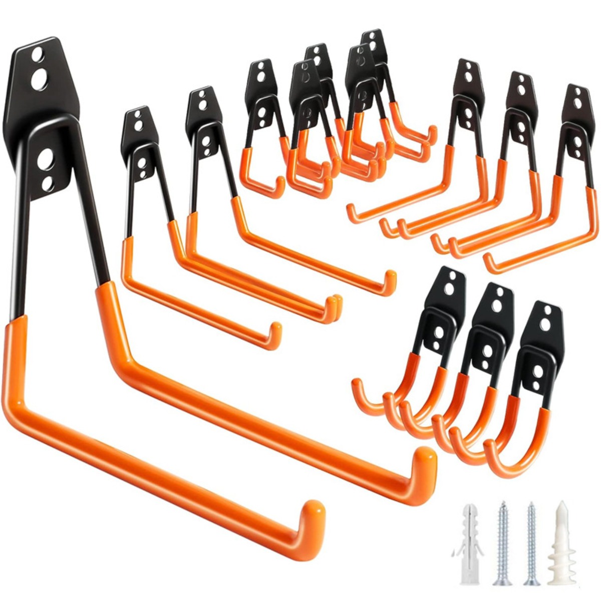 Gardening Tools Organiser - Wytrzymały metalowy hak ścienny do garażu,