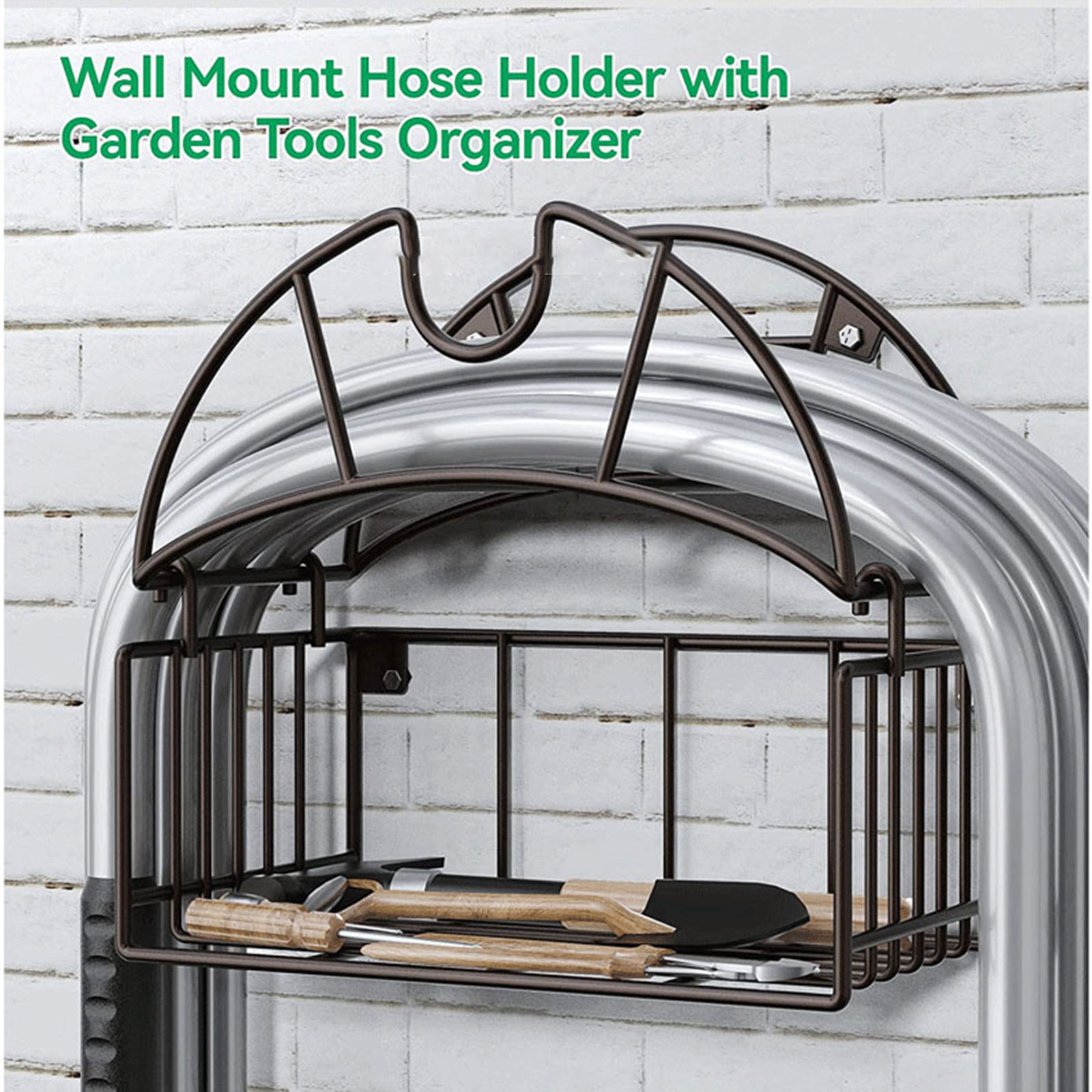 Gardening Tools Organiser - Uchwyt ścienny na wąż ogrodowy z