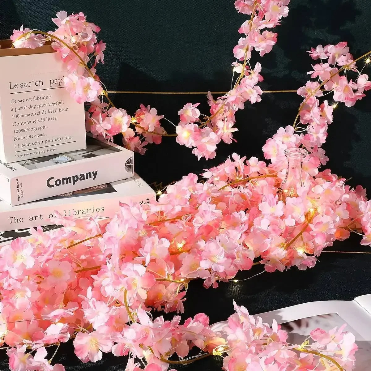 180CM różowe sztuczne kwiaty l – Gardening Tools Pink recenzja i cena