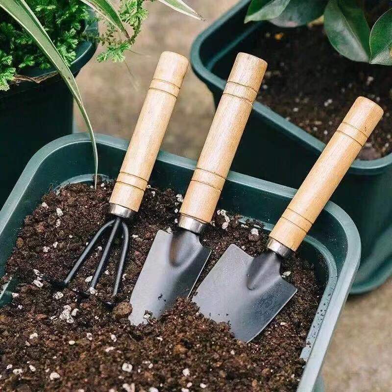 3-częściowy mini zestaw narzęd – Gardening Tools Wooden recenzja i cena