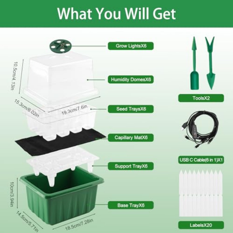 Taca do rozsady z oświetleniem – Greenhouse Mini Indoor recenzja i cena