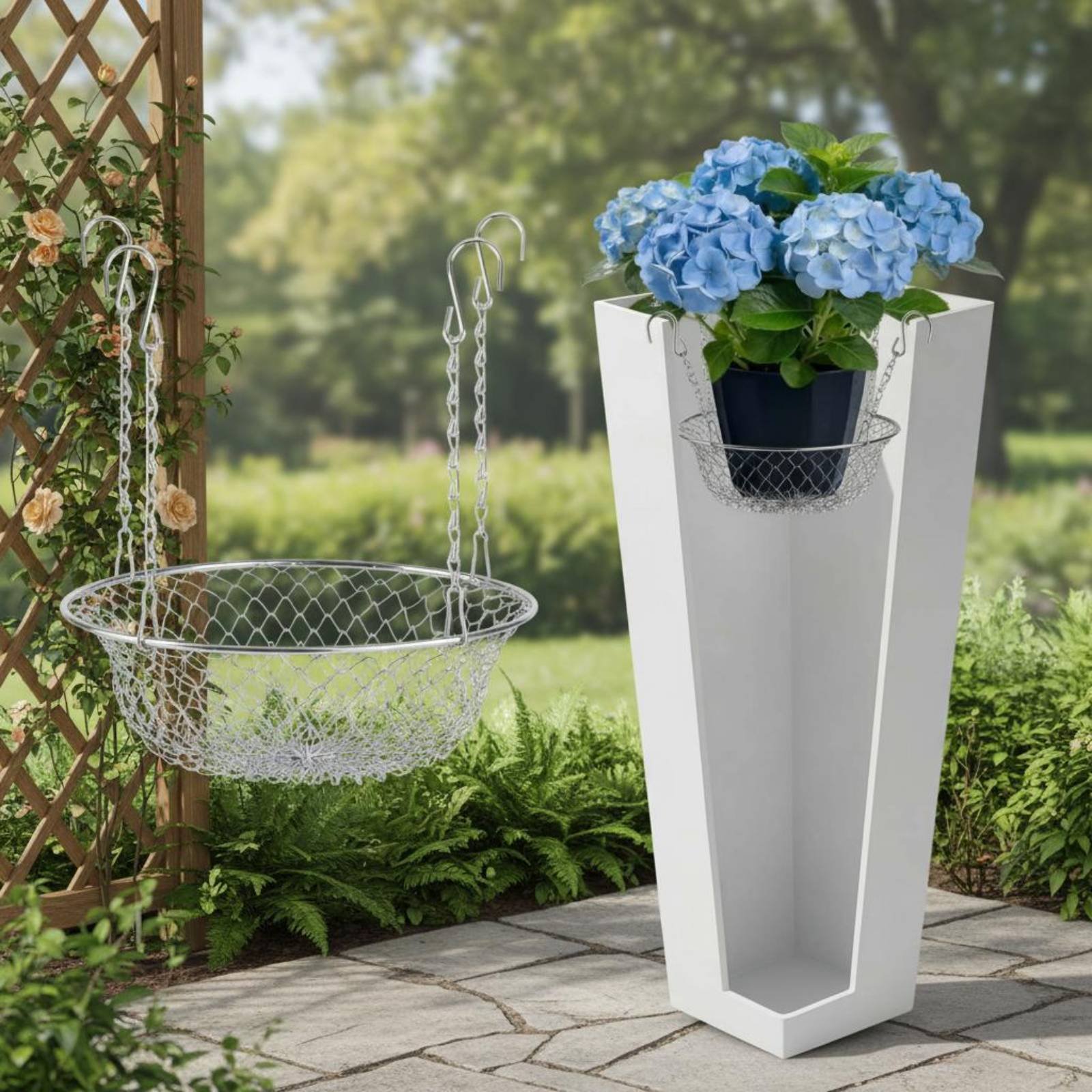Regulowany wkład do doniczki,  – Hanging Planter Basket recenzja i cena