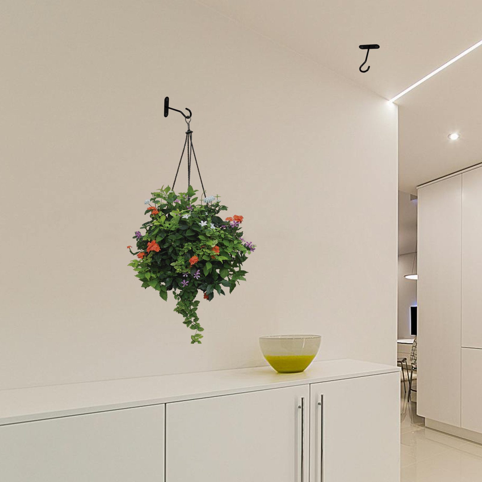 2 zestawy haczyków sufitowych  – Hanging Planter Basket recenzja i cena