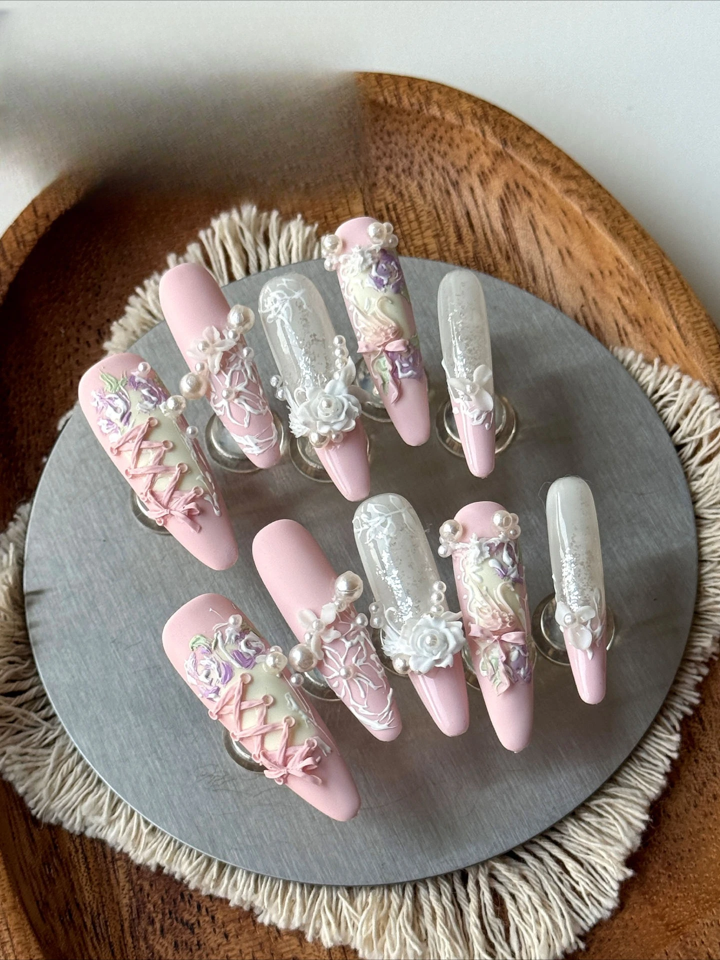 Nail Art, zdobienie paznokci,  – Gardening Tools Pink recenzja i cena