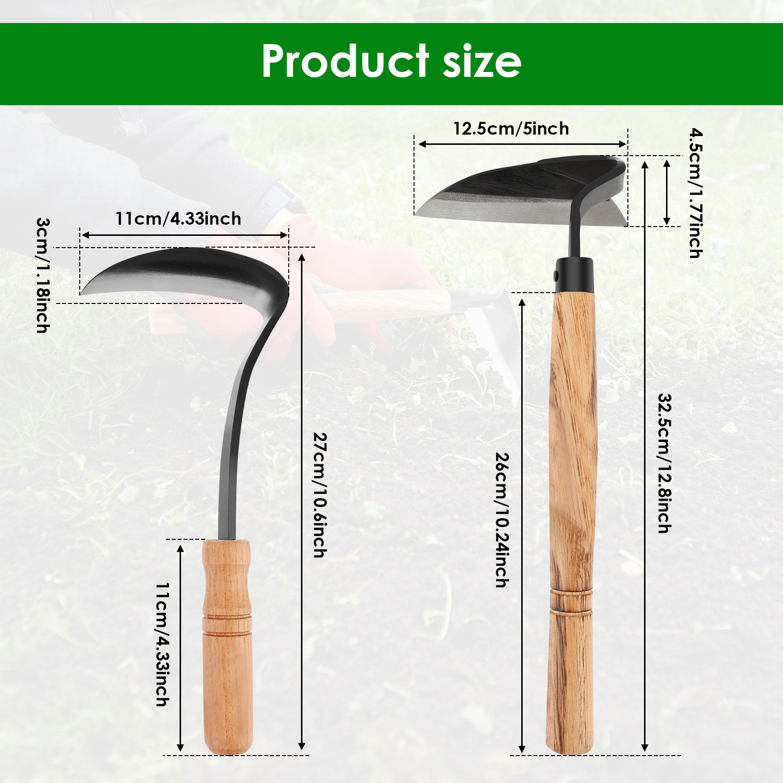 2/1 szt. Ręczna motyka do piel – Gardening Tools Japanese recenzja i cena