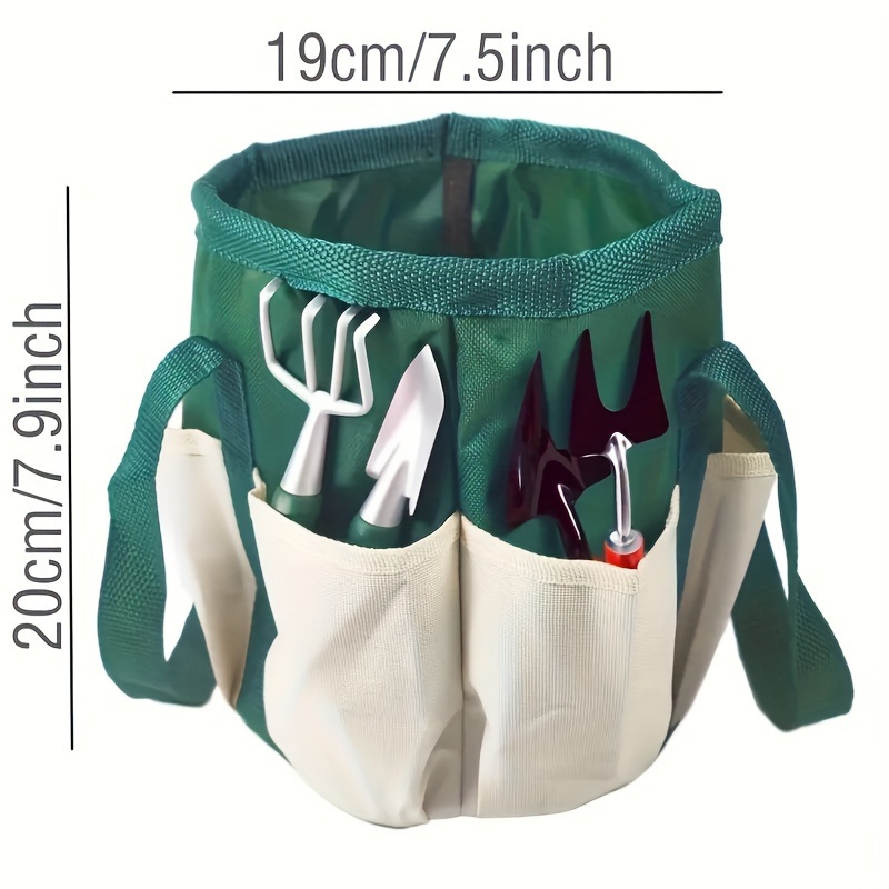 Biało-zielona okrągła torba na – Gardening Tools Green recenzja i cena