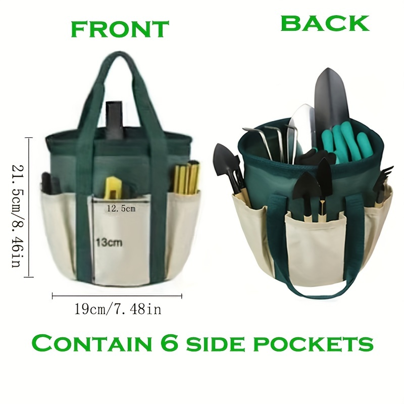 Biało-zielona okrągła torba na – Gardening Tools Green recenzja i cena