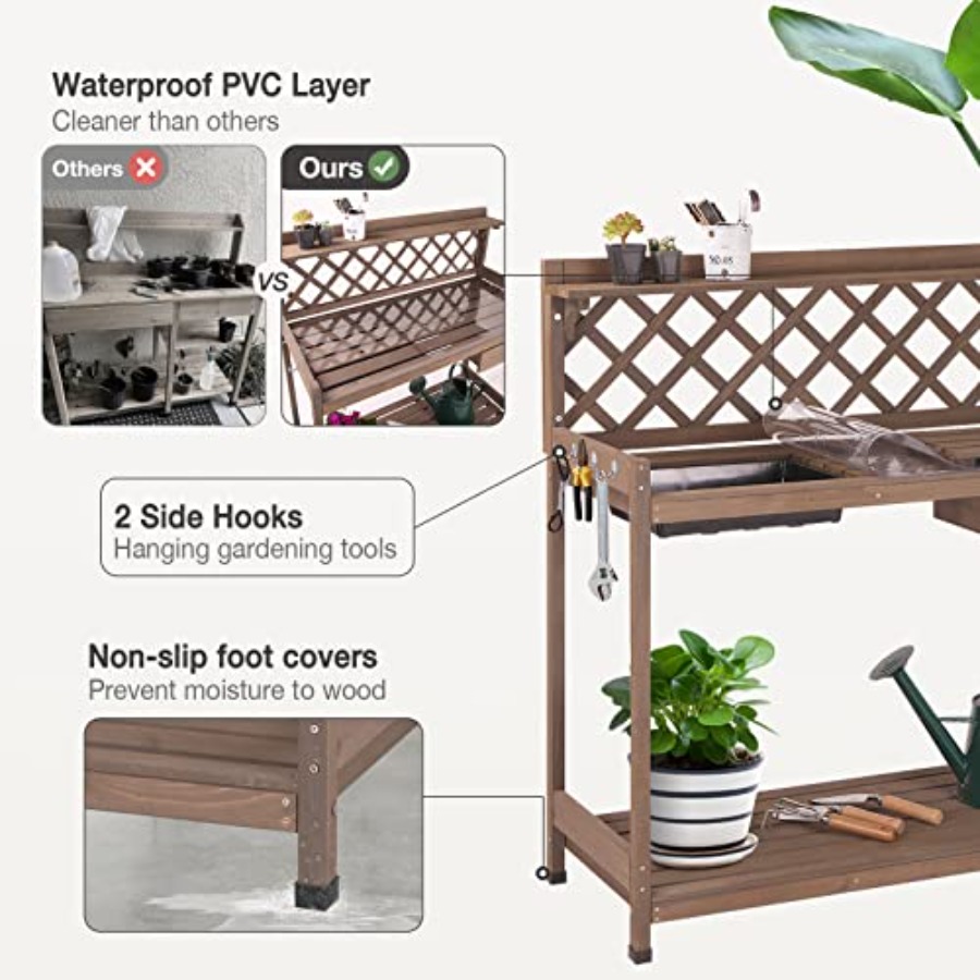 Ławka ogrodowa do prac ogrodni – Gardening Tools Wooden recenzja i cena