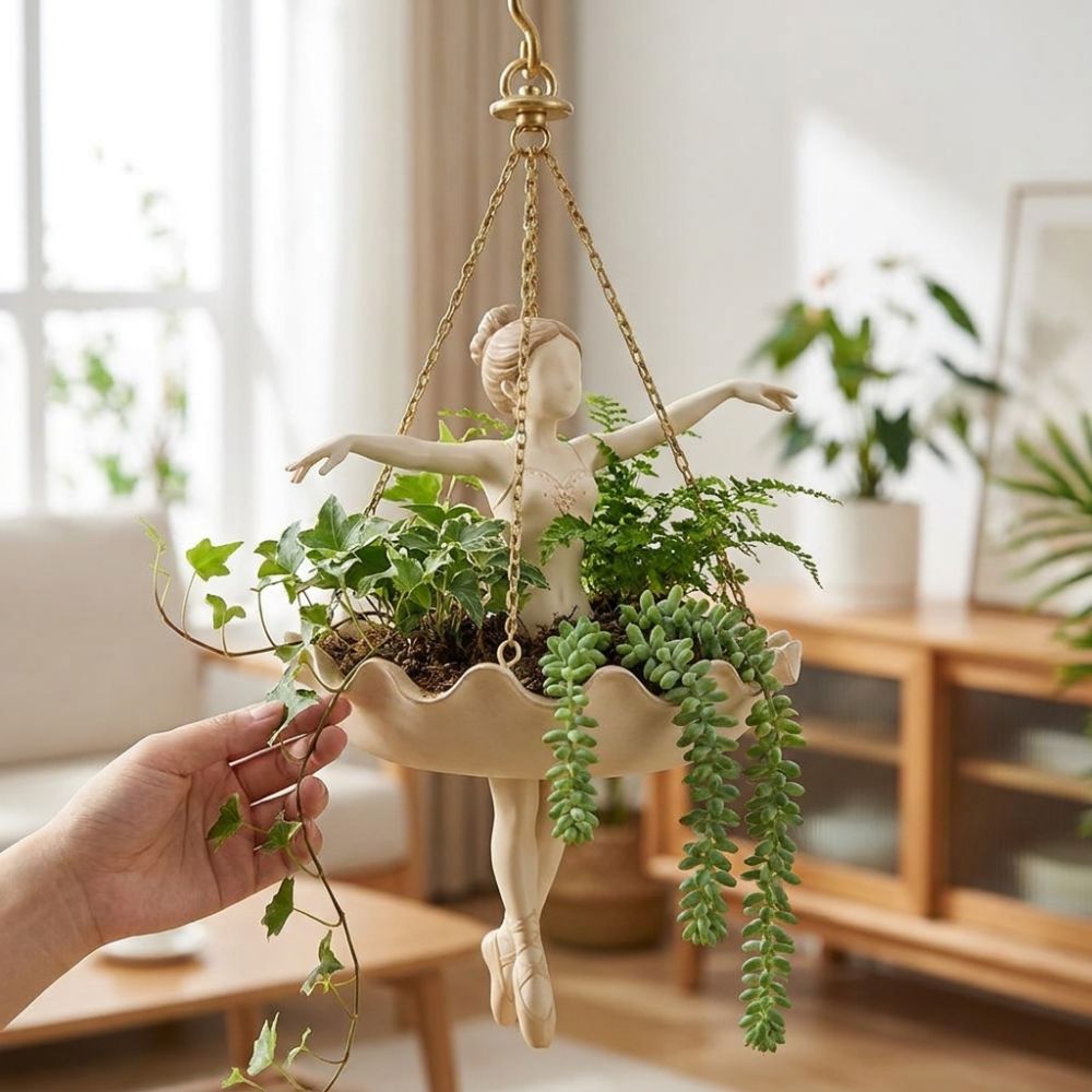 Wisząca doniczka z żywicy w ks – Hanging Planter Basket recenzja i cena
