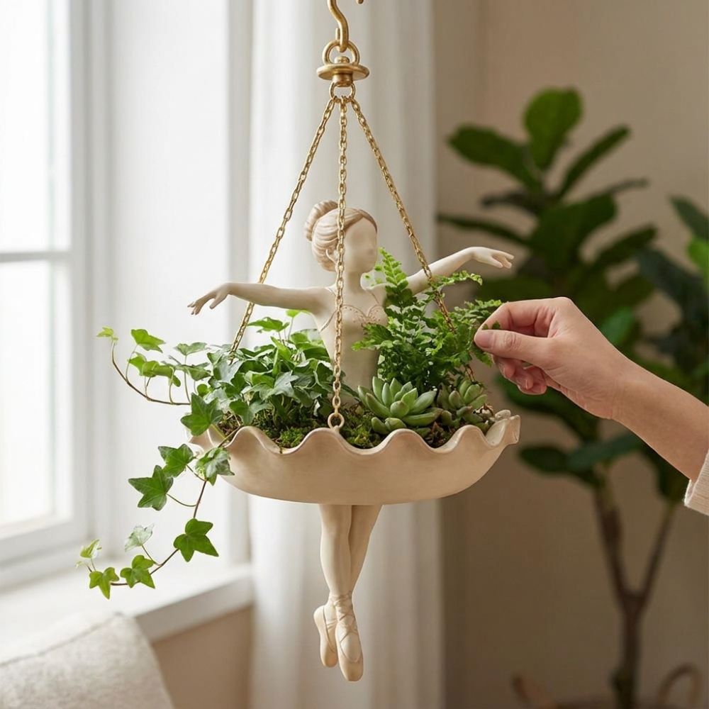 Wisząca doniczka z żywicy w ks – Hanging Planter Basket recenzja i cena