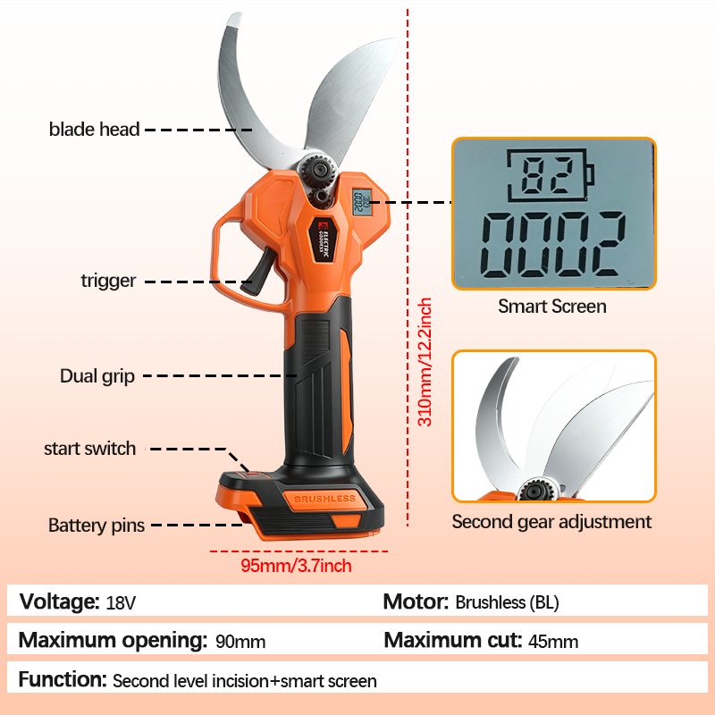 Elektryczne nożyce do gałęzi E – Gardening Tools Scissors recenzja i cena