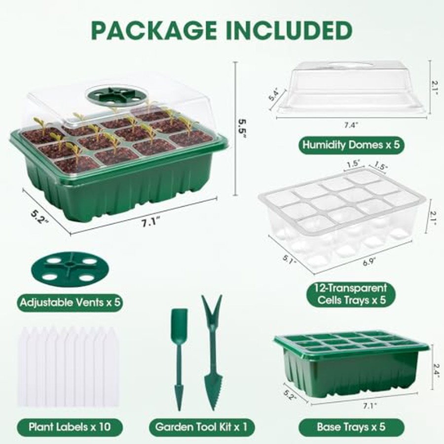 5 Zestawów Tacek do Rozsady z  – Greenhouse Mini Indoor recenzja i cena