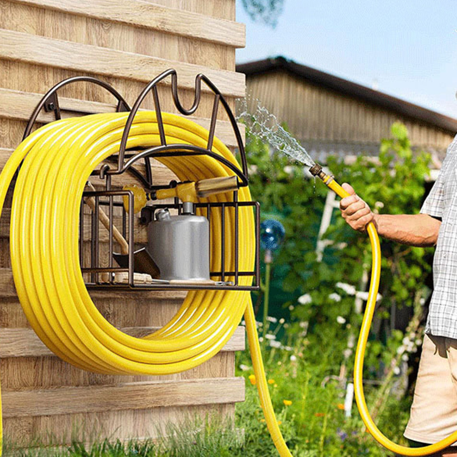 Uchwyt ścienny na wąż ogrodowy – Gardening Tools Organiser recenzja i cena