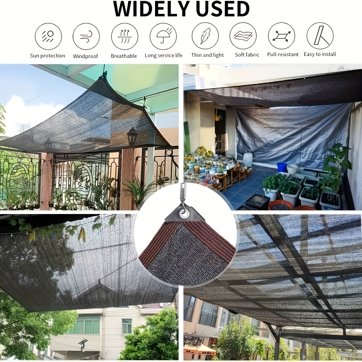 Siatka przeciwsłoneczna czarna – Garden Netting Cover recenzja i cena